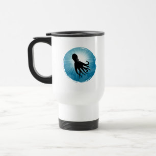 Oktopus Unterwasser Reisebecher