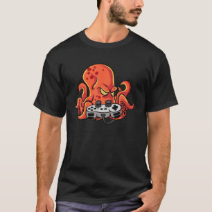 Oktopus Video Gamer mit Controller Console Game P T-Shirt