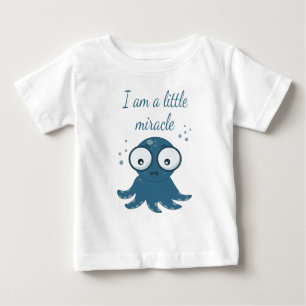 Oktopus zeichnend ein kleines Wunder Baby T-shirt