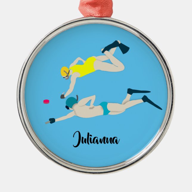 Oktopush Ornament Aus Metall (Vorne)