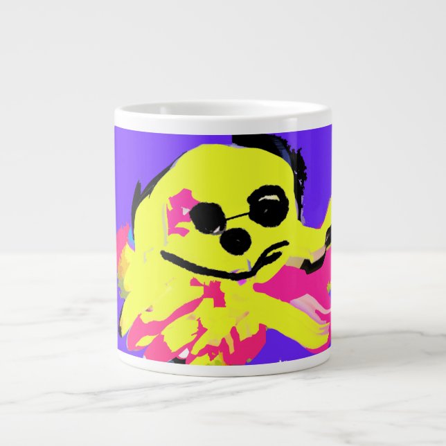 Oktopusliebe  Jumbo-Tasse (Vorderseite)