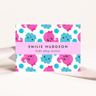 Oktopusmuster, Kinderspielzentrum, Aktivitätszentr Visitenkarte