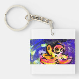 Oktopuswelle Schlüsselanhänger