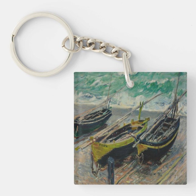 Öl auf die Leinwand Künstlerischer Claude Monet Sc Schlüsselanhänger (Vorderseite)