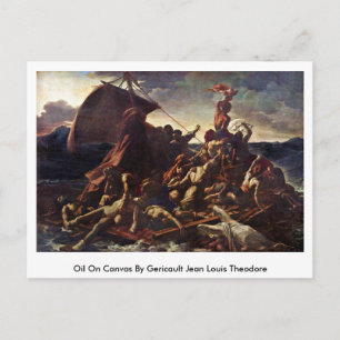 Öl auf Leinwand von Gericault Jean Louis Theodore Postkarte