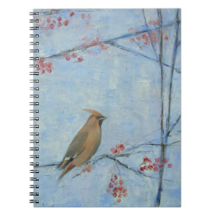 Öl des Waxwing 2013 auf Leinwand Notizblock