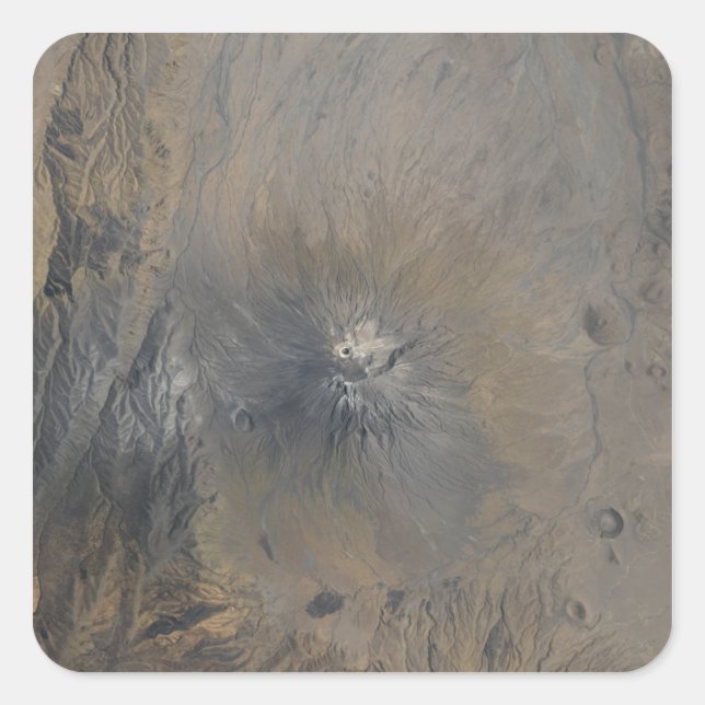 Ol Doinyo Langai in Tansania Quadratischer Aufkleber (Vorderseite)