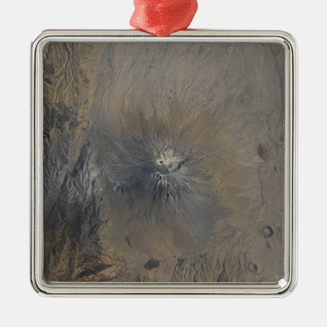 Ol Doinyo Langai in Tansania Silbernes Ornament (Vorne)