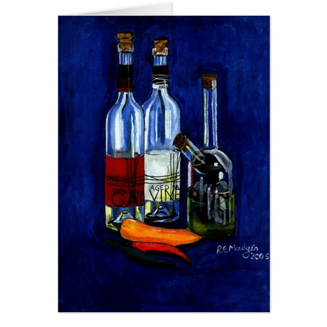 Öl, Essig und Paprikas (Vorne)