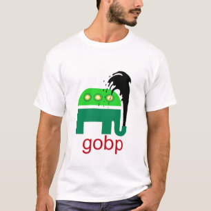 Öl-Fleck-Golf-Shirt GOBP GOP republikanisches T-Shirt