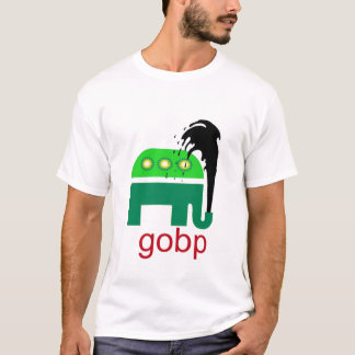 Öl-Fleck-Golf-Shirt GOBP GOP republikanisches T-Shirt
