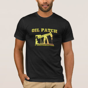 Öl-Jack, Ölfeld-T - Shirt, Öl, Gas, schwarzes T-Shirt