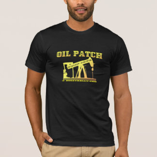 Öl-Jack, Ölfeld-T - Shirt, Öl, Gas, schwarzes T-Shirt