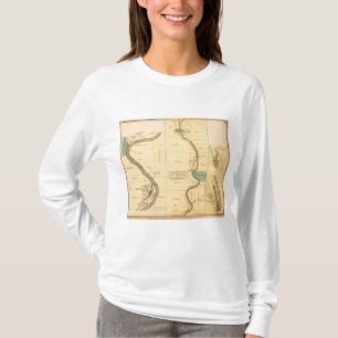 Öl-Nebenfluss-Pennsylvania-Atlas-Karte T-Shirt