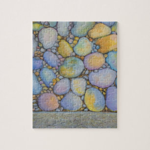 Öl Pastell River Rock und Kies Puzzle