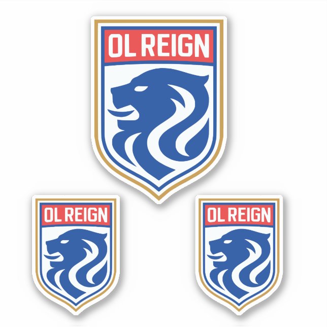 OL REIGN-NWSL-TEAM-LOGO - USWNT AUFKLEBER (Vorderseite)
