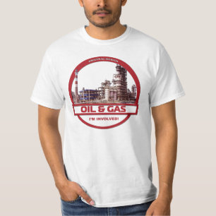 Öl u. Gas - Weiß T-Shirt