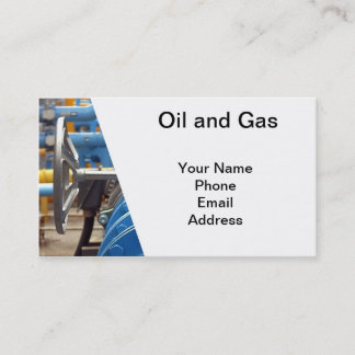 Öl und Gas Visitenkarte