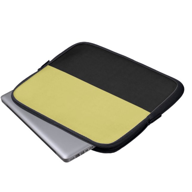 Öl und Gold Neopren Laptopschutzhülle (Vorne Knopf)