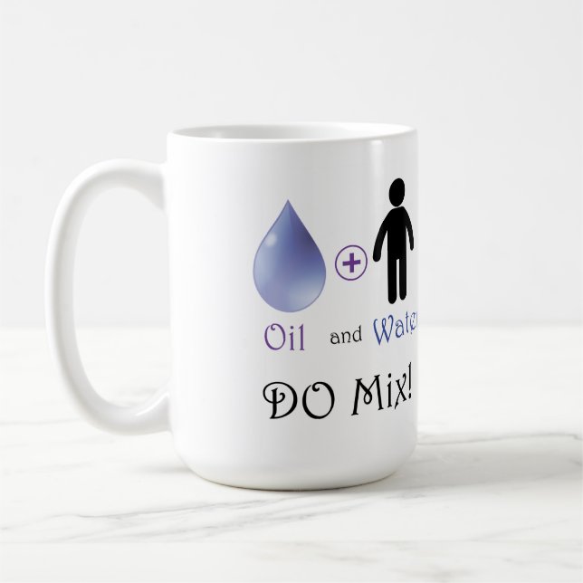Öl und Wasser mischen Kaffeetasse (Links)