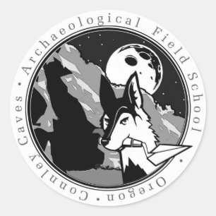 Ol' Willard the Coyote Round Aufkleber