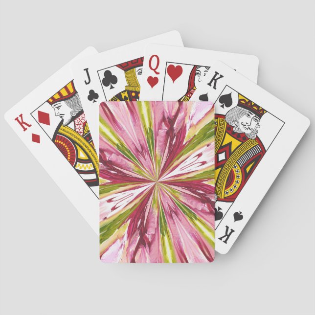 Ola Boos rosa Spielkarten (Rückseite)