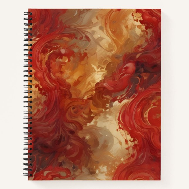 Ola de Oro y Carmesí Notizbuch (Vorderseite)