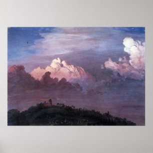 Olana in den Wolken der Frederic Edwin Church Poster
