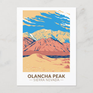 Olancha Peak Sierra Nevada Kalifornien Vintage Postkarte