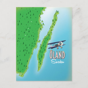 Öland Schweden Inselkarte Postkarte