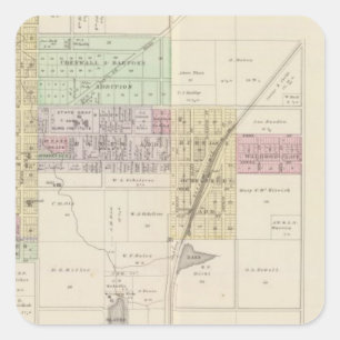 Olathe, Johnson Landkreis, Kansas Quadratischer Aufkleber