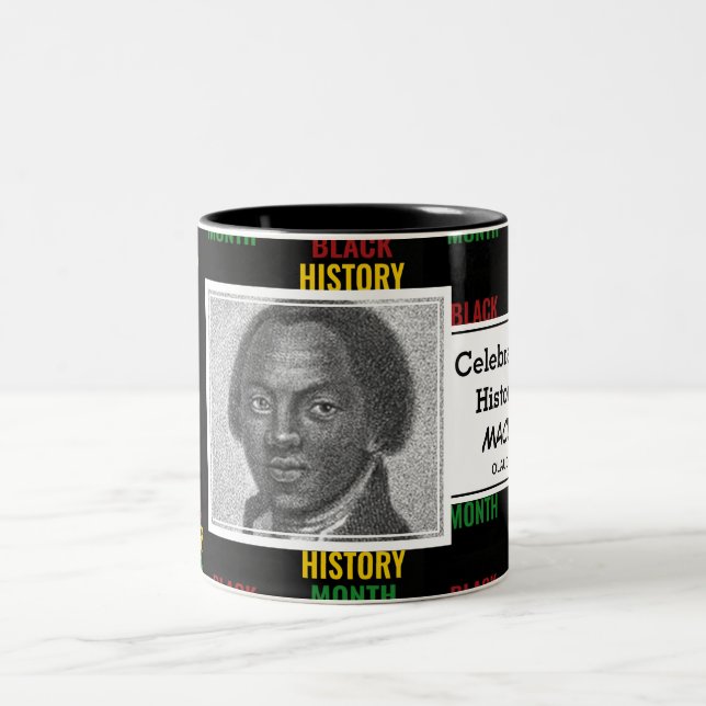 OLAUDAH EQUIANO der wirkliche | Black History Mont Zweifarbige Tasse (Mittel)