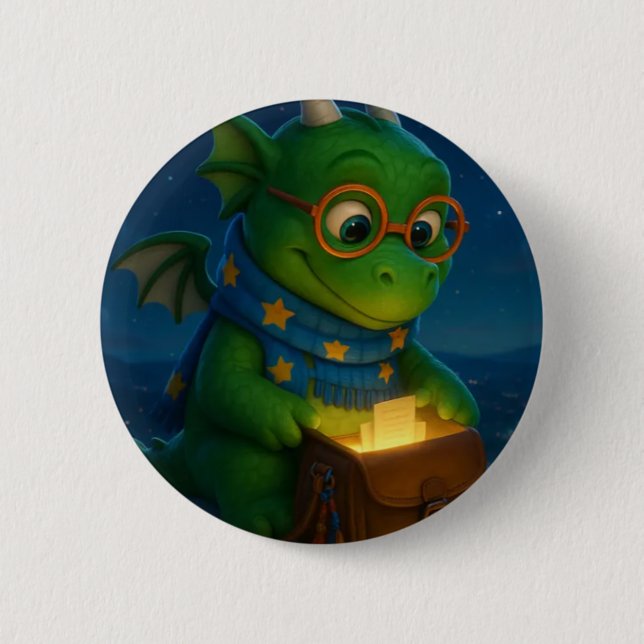 Olbas der Freundschaftsdrache Button (Vorderseite)