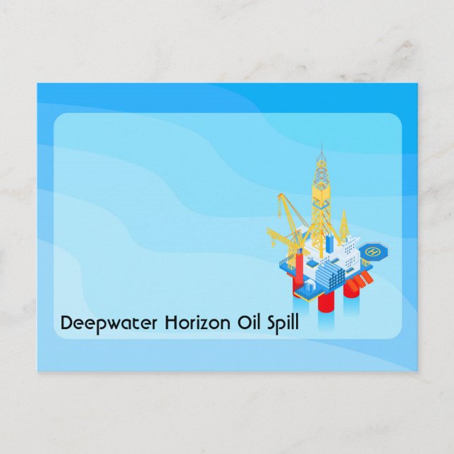 Ölbohrer Postkarte (Vorderseite)