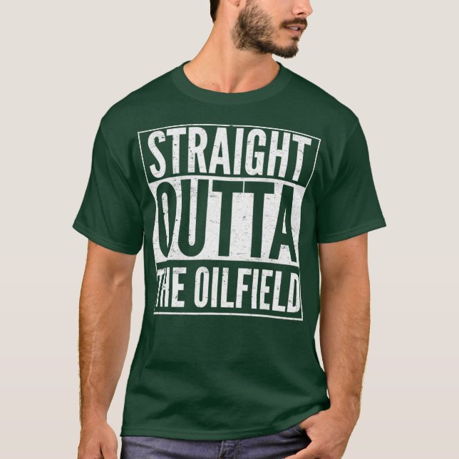 Ölbohrinsel direkt vor dem Ölfeld T-Shirt (Vorderseite)
