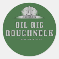 Ölbohrinsel, Ölfeld-Aufkleber, Nordsee-Öl