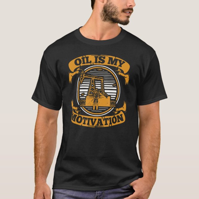 Ölbohrmotivation Fracker Fracking Ölfeld T-Shirt (Vorderseite)