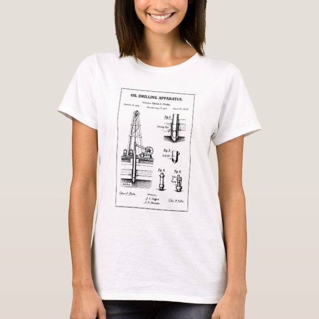 Ölbohrplan T-Shirt (Vorderseite)