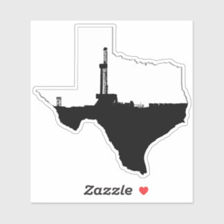 Ölbohrturm für Texas-Staat Aufkleber