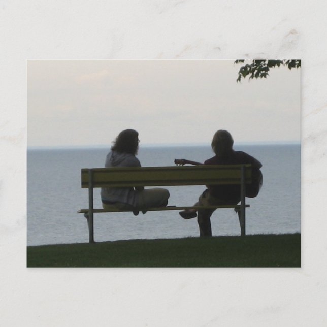 Olcott Beach, NY Postkarte (Vorderseite)