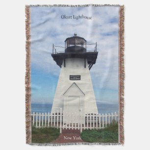 Olcott Lighthouse Throw Blanket Decke