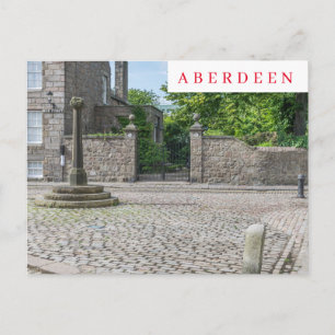 Old Aberdeen Mercat Cross View Postkarte