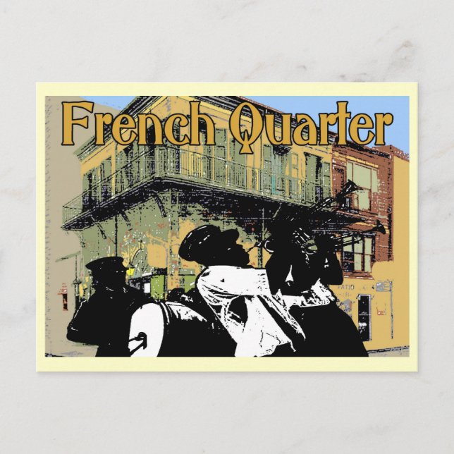 Old Absinthe House Brass Band, French Quarter, New Postkarte (Vorderseite)