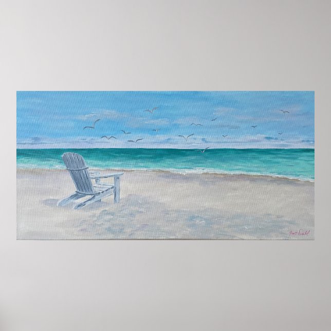 Old Adirondack Chair Poster - von Just Dahl (Vorne)