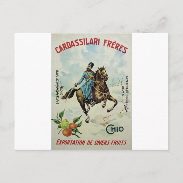 Old Advert Cardassilari Freres Postkarte (Vorderseite)