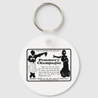 Old Advert Pommery Champagne Schlüsselanhänger