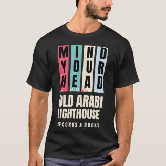 Old Arabi Lighthouse Platten and Books TShirt - 1