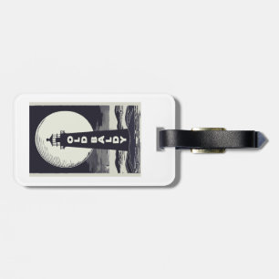 Old Baldy Lighthouse North Carolina Moon Gepäckanhänger