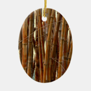 Old Bamboo Keramik Ornament