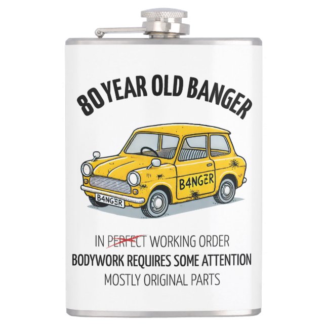 Old Banger Flask Flachmann (Vorderseite)